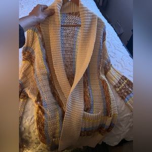 Cozy Gorgeous, Long Beach  sweater,  Sz L